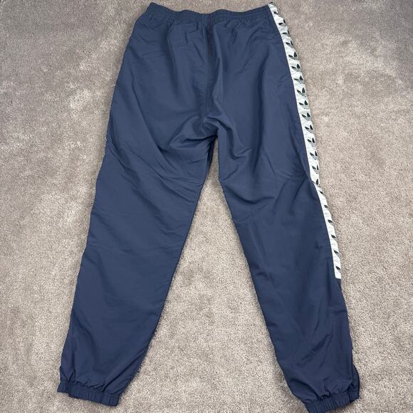 Adidas TNT Tape Track Pants Size M Navy Blue Trefoil Tape Logo Athleisure - Picture 3 of 4